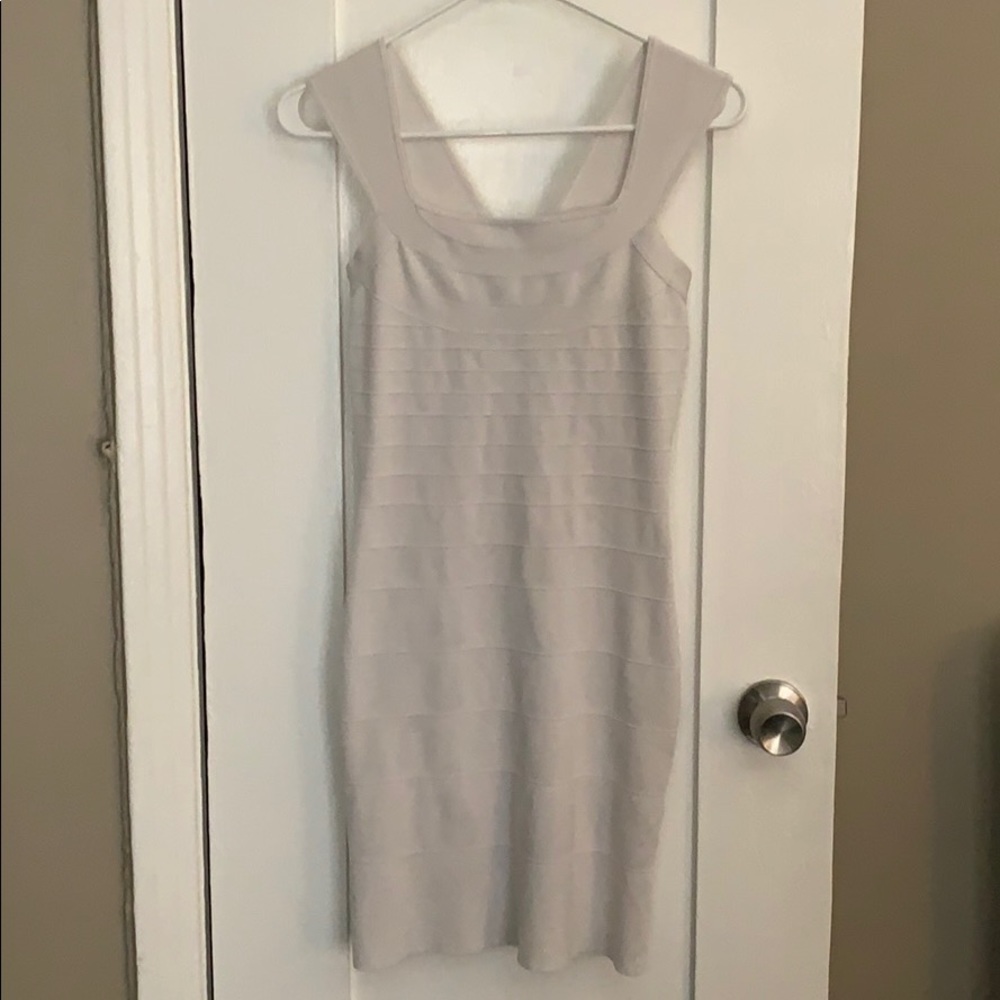 Express white bandage dress